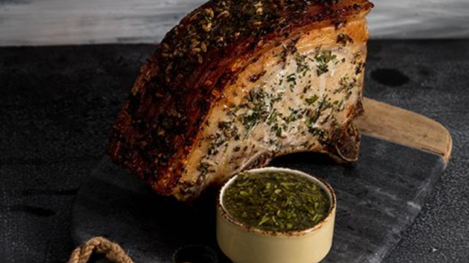 Pork roast with Tuscan herb gremolata