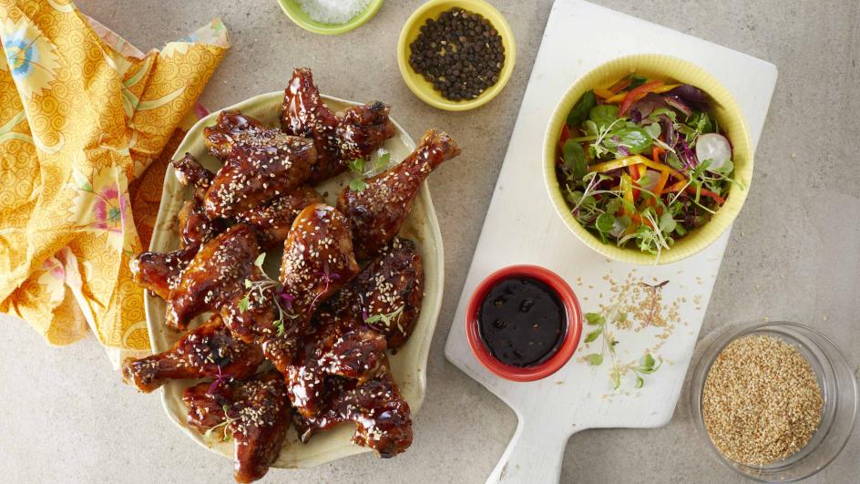 Sweet & Sticky Chicken wings and Drumsticks