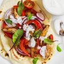 Chicken Wrap with Sweet Chilli Spread and Vegetables Recipe