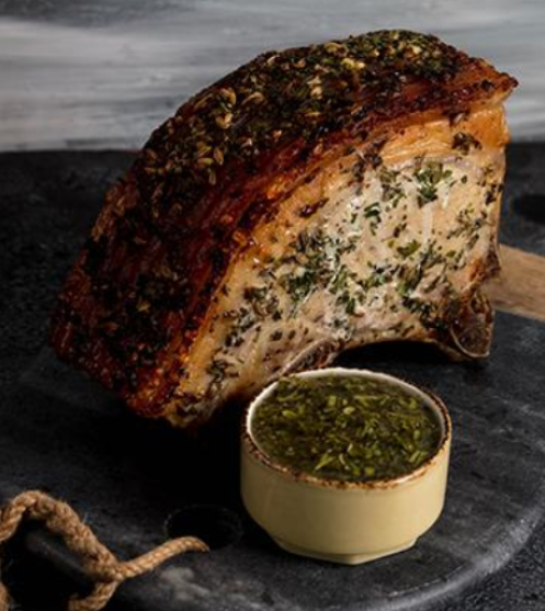 Herb roasted Pork Roast with Tuscan Herb Gremolata