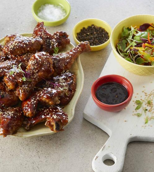 Sweet & Sticky Chicken Wings and Drumsticks
