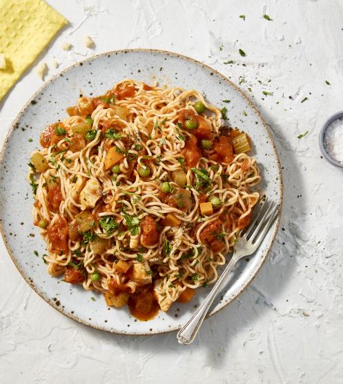 Tomato & Chicken Noodles