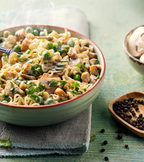 Chicken and Mushroom Noodles