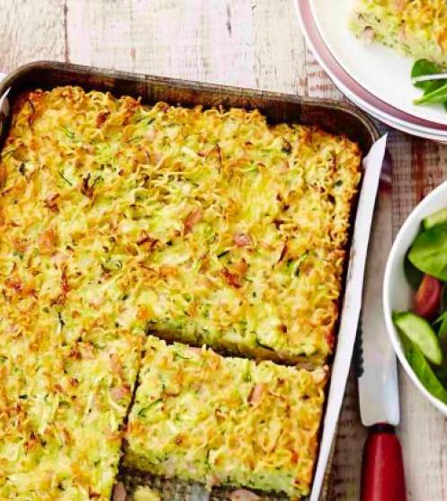 Noodle & Zucchini Slice