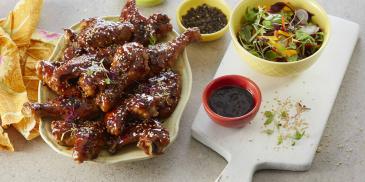 Sweet & Sticky Chicken wings and Drumsticks